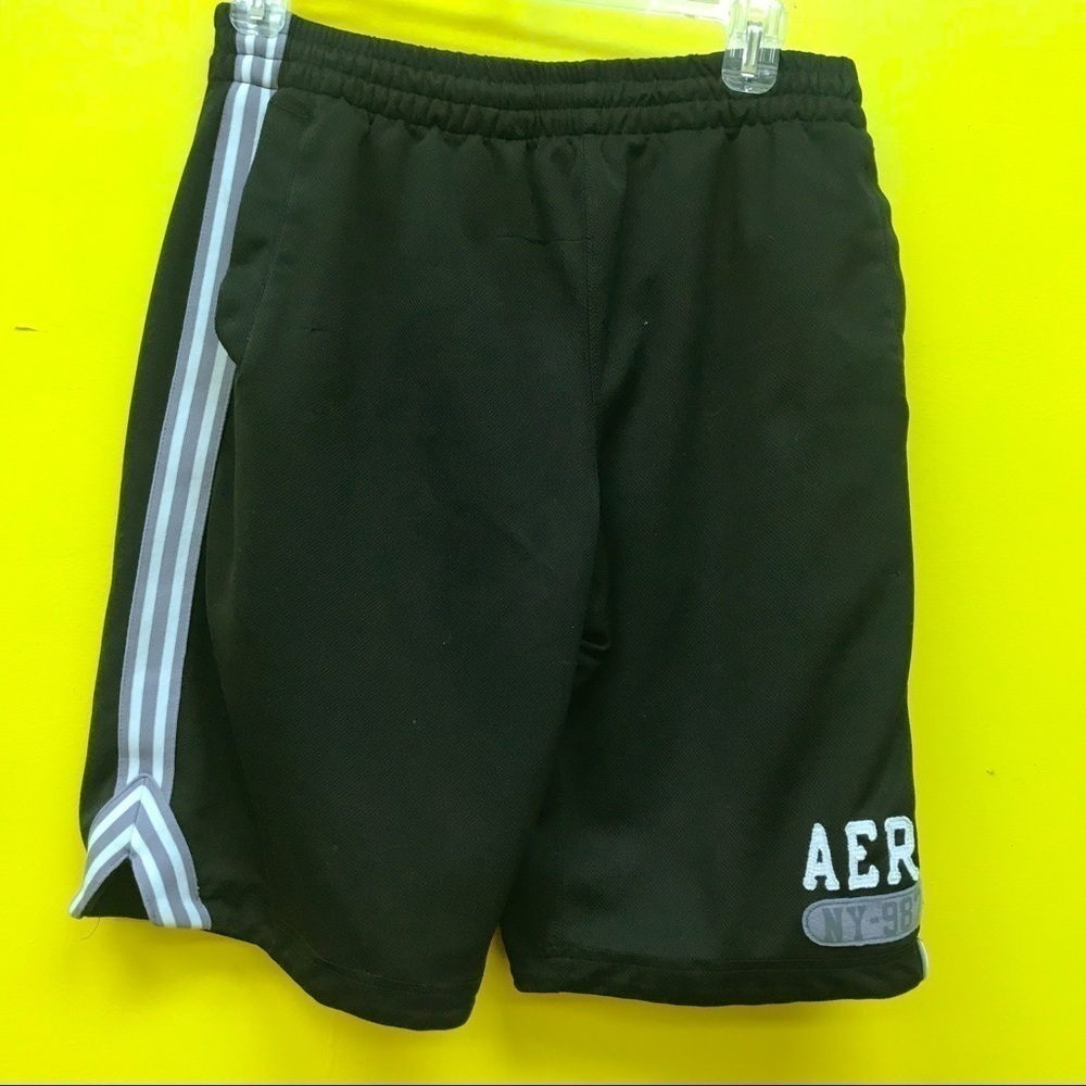 Aeropostale Men Small Black mesh Athletic Casual Short
